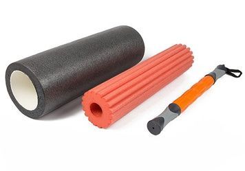Масажний ролик EasyFit TIO 3 в 1 Чорний-помаранчевий 1790 фото