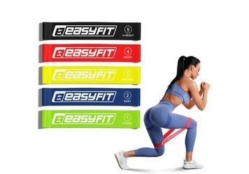 Гумові кільця для фітнесу EasyFit набір 5 шт 2827813784 фото