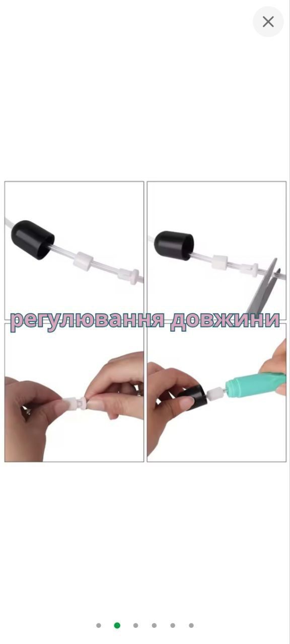 Скакалка світна світлодіодна 2.8 м для дітей і дорослих з LED-підсвіткою на батарейках для занять спортом, рожева CZYP-913_pink 0466466 фото