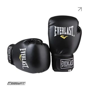 Боксерські рукавички Everlast 16 унцій (16 oz) чорні 1999 фото