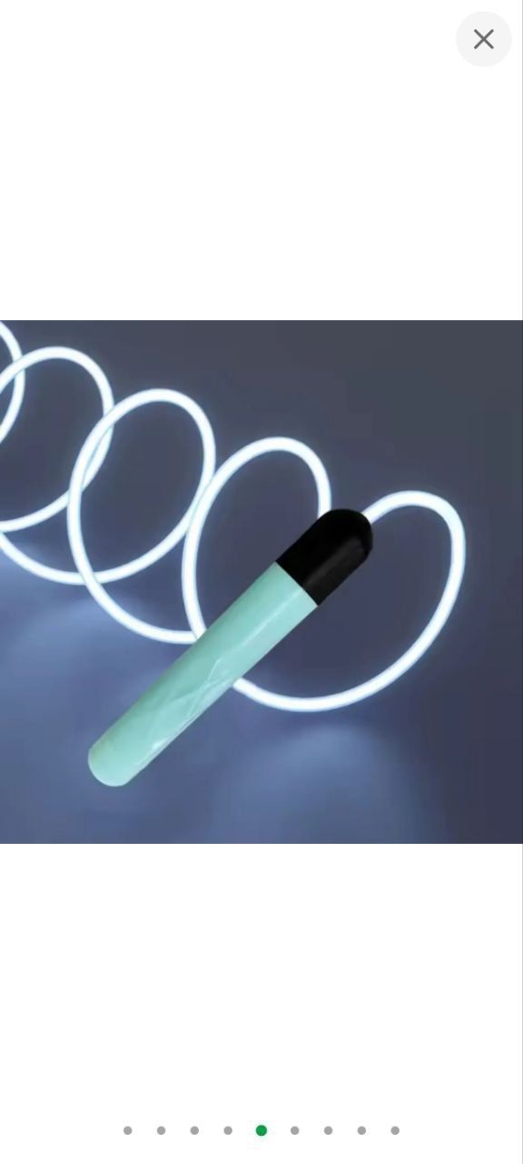 Скакалка світиться Світлодіодна 2.8 м для дітей і дорослих з LED-підсвічуванням на батарейках для занять спортом, блакитна CZYP-913_blue 0477477 фото
