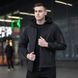 Куртка чоловіча демісезонна з капюшоном чорна Pobedov Korol' Lev 00000000239 фото 4
