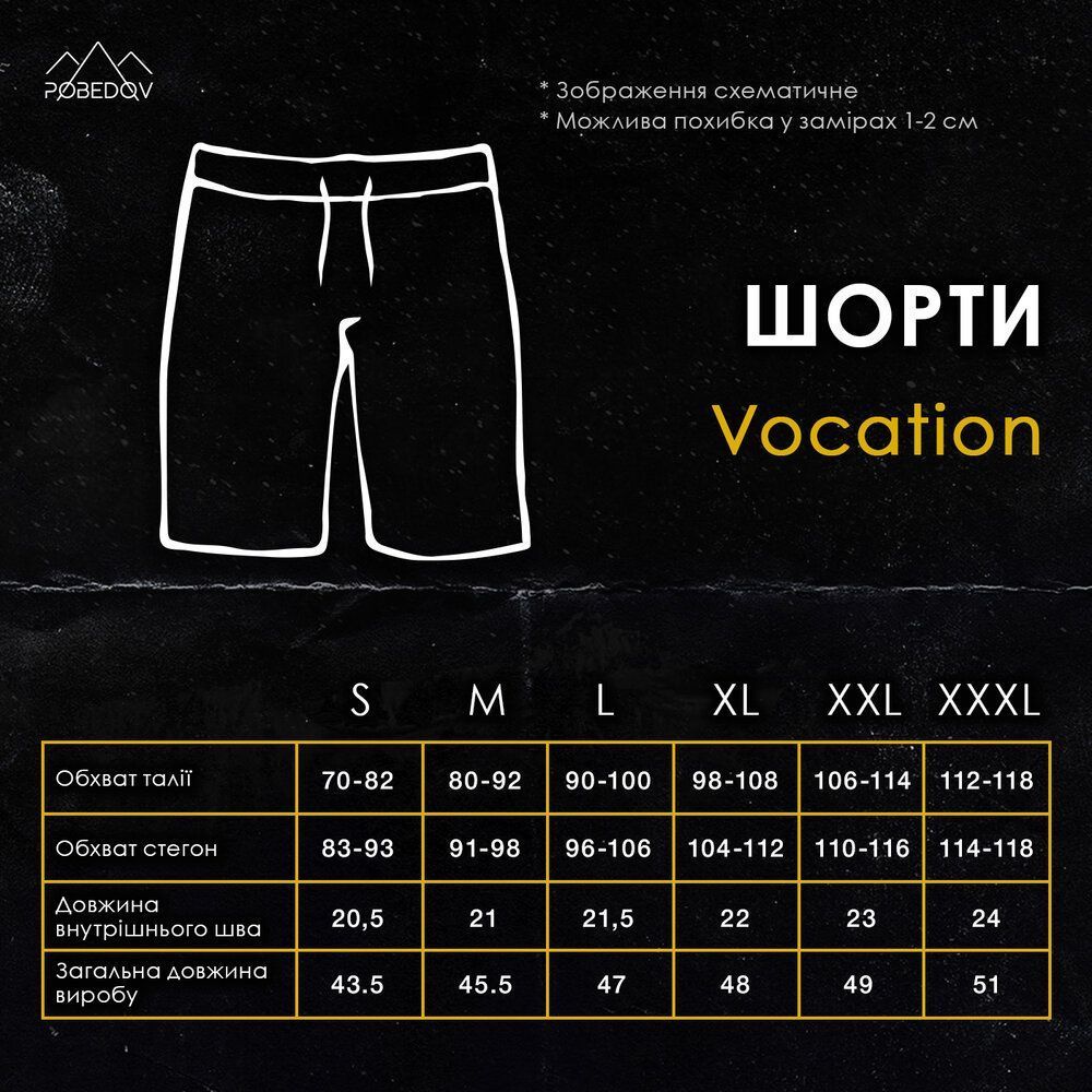 Пляжні шорти чоловічі Pobedov Vocation Black 00000004437 фото