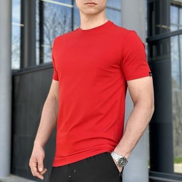 Чоловіча футболка бавовняна Pobedov Peremoga червона 00000003031 фото