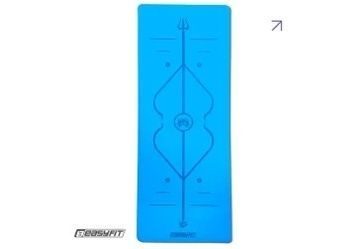 Килимок для йоги професійний EasyFit Pro каучук 5 мм Блакитний 2833211099 фото