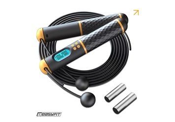Розумна скакалка EasyFit SmartRope 3 м з утяжнювачами (бездротова) 2865209671 фото