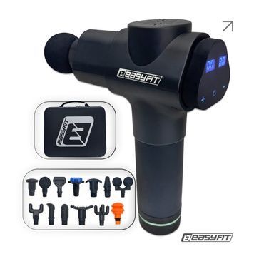 Перкусійний вібромасажер EasyFit UltraGun 13 насадок 321321 фото