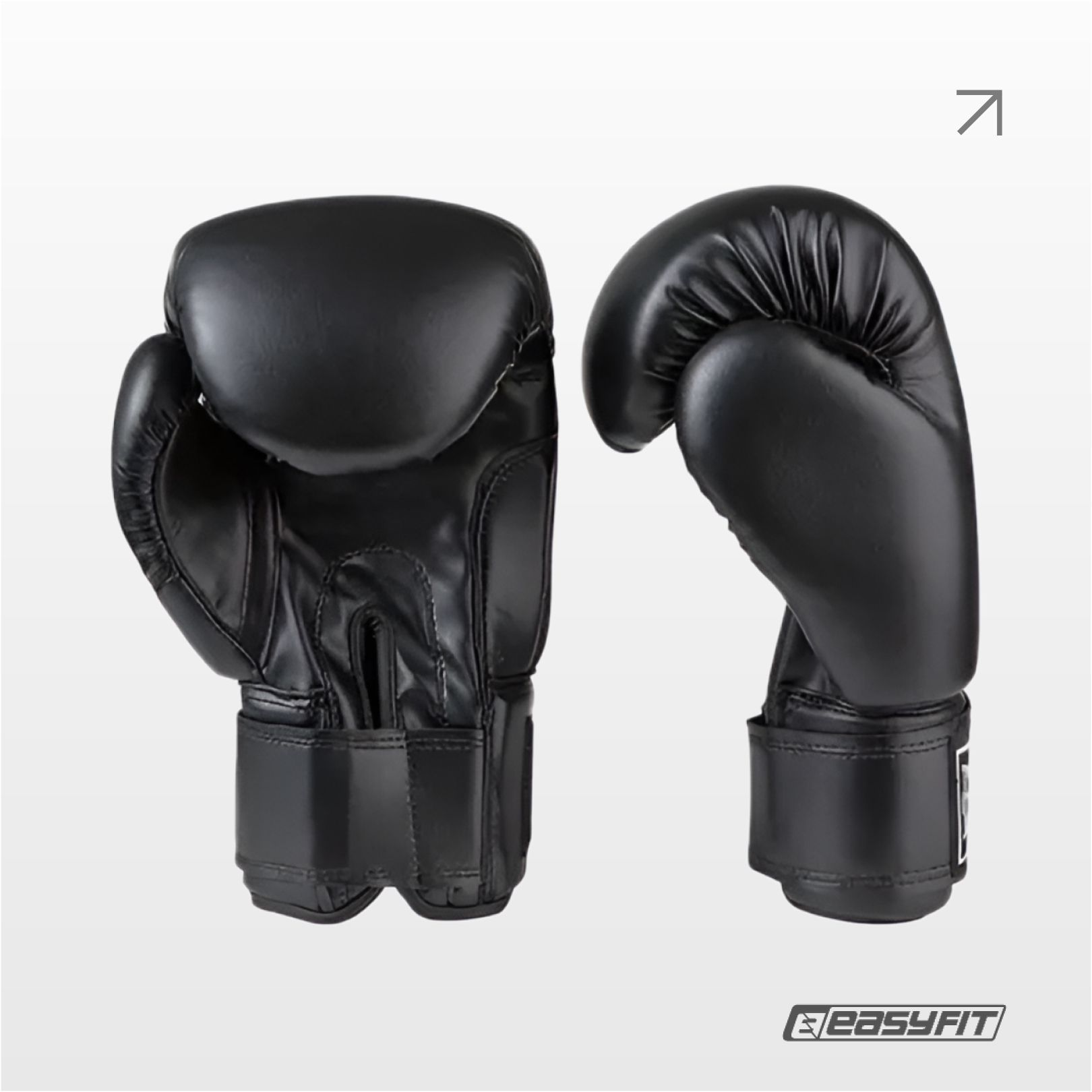 Боксерські рукавички Everlast 12 унцій (12 oz) чорні 2001 фото